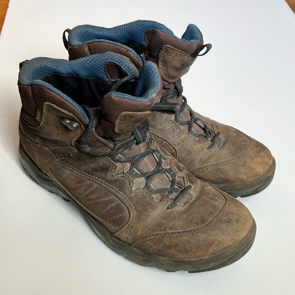 Ecco Brand Mens Hiking Boots Size 42 Brown